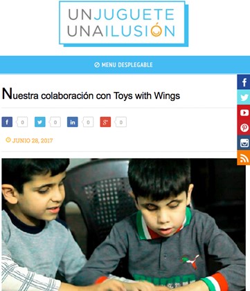 Our Collaboration With the Spanish Charity Campaign 'Un Juguete Una Ilusion' in Jordan